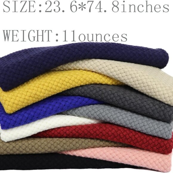 Winter Scarfs for Women Cold Weather Chunky Knit Scarf Warm Thick Scarf Long Lar - Picture 7 of 7